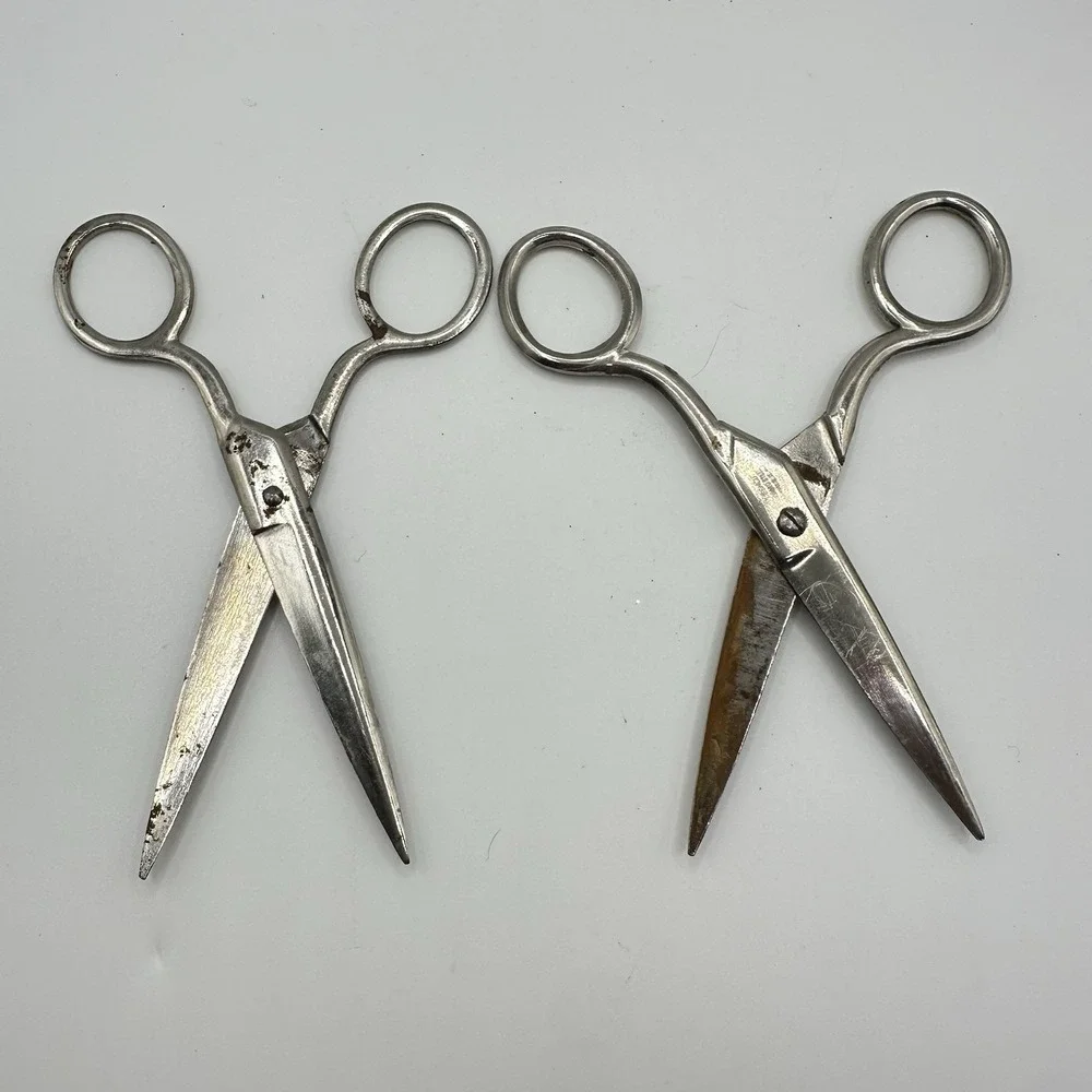 VTG 2 Pair Kleencut Forged Steel‎ Kids Scissor Sharp Tip 4